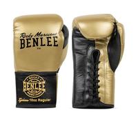 BENLEE Typhoon - Guantes de Boxeo (Piel, 10 oz), Color Dorado y Negro