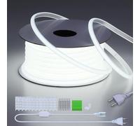 BENLUN Tira LED COB 220V Exterior Impermeable 30 Metros, 6000K Blanco Frio Luces de LED 10W/M CRI 90+ Flexible Luz LED sin Transformador para Habitacion Techo, Decoración, Patio