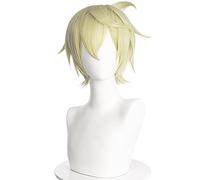 Bennett Cosplay Wig Game Genshin Impact Short Light Gold Heat Resistant Synthetic Hair Anime Wigs