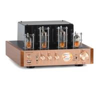 Bennett & Ross TA-70 amplificador estéreo HiFi, Bluetooth, champán | 2 x 35 W RMS, Bluetooth, reproductor USB, entrada óptica y coaxial, AUX, salida para subwoofer, VU meter iluminado