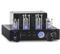 Bennett & Ross TA-70 HiFi Amplificador Estéreo Con Bluetooth Y USB, Negro | 2 x 35 W RMS, Transmisión De Audio Por Bluetooth, Reproductor USB, Entrada Óptica Y Coaxial, Salida Para Subwoofer, VU-Meter