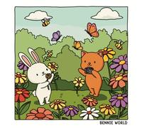 Bennie World Volume 1: Coloring Book for Adults and Teens Featuring Cute and Cozy Animal Illustrations Adorable Scenes and Daily Activities for Relaxation