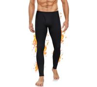 BENNIES Pantalon Termico Hombre Mallas Deporte Running Montaña Ropa Termica Frio Leggins Calzoncillo Largo Pantalones Termicos Interior Negro 3XL