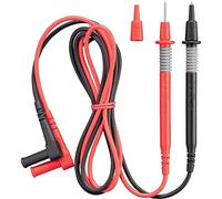 Benning Sonda ancho seguridad puntas de prueba, rojo/negro, multicolor, 044146