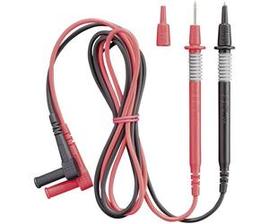 Benning Sonda ancho seguridad puntas de prueba, rojo/negro, multicolor, 044146