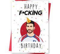 BENNLOOS VvOoOvV Tarjeta de cumpleaños humorística de Roy Kent para él y ella, programa de televisión grosero Ted Lasso para fanáticos de la televisión, tarjeta de cumpleaños especial con sobre