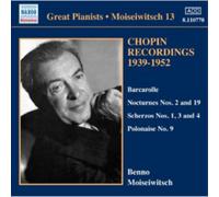Benno Moiseiwitsch Chopin Recordings 1939-1952 - Volume 3 (CD) (Importación USA)