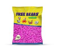 Benny Beads 1500 Piezas Cuentas para Planchar, 5mm, Juego de Plásticos Abalorio, Diseño de Joyas, Para DIY Manualidades Manualidad, Fuse Beads