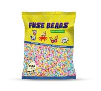 Benny Beads 1500 Piezas Cuentas para Planchar, 5mm, Juego de Plásticos Abalorio, Diseño de Joyas, Para DIY Manualidades Manualidad, Fuse Beads