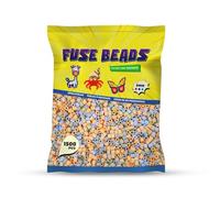 Benny Beads 1500 Piezas Cuentas para Planchar, 5mm, Juego de Plásticos Abalorio, Diseño de Joyas, Para DIY Manualidades Manualidad, Fuse Beads