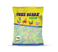 Benny Beads 1500 Piezas Cuentas para Planchar, 5mm, Juego de Plásticos Abalorio, Diseño de Joyas, Para DIY Manualidades Manualidad, Fuse Beads