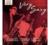 Benny Carter, Johnny Hodges, Charlie Parker, John Coltrane, Hank Mobley, Gene Ammons & Sonny Stitt, Wardell Gray & Dexter Gordon, Johnny Griffin & Eddie "Lockjaw" Davis, Al Cohn & Zoot Sims, Tubby Hayes & Ronnie Scott as well as Sonny Rollins, Coleman Hawkins, Ben Webster, Paul Gonsalves, Sonny Stitt, Charlie Rouse, and Stan Getz. - VERY SAXY: Saxophone Legends (Milestones of Jazz -10 CD Collections)