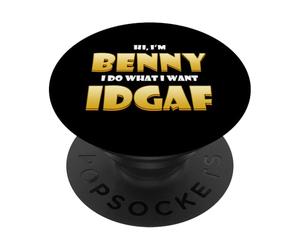 Benny Costume Idgaf Cute Personalized First Nick Name Benny PopSockets PopGrip Adhesivo