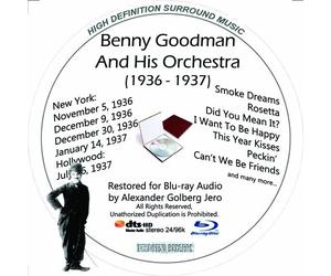 Benny Goodman (1936-1937) And His Orchestra Restored For Blu-ray Audio [Alemania] [Blu-ray]