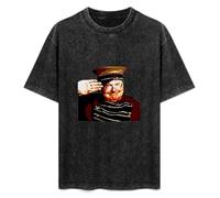Benny Hill British Comedy T-Shirt Printed tee Graphic Top for Men Black Shirt XXL