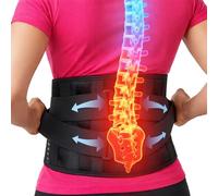 benoo Faja Lumbar - Soporte Ajustable para Dolor de Espalda Baja y Hernia de Disco - Transpirable, Cómodo e Ideal para el Trabajo y Uso Diario (Piccola (74-88 cm))