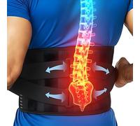 benoo Faja Lumbar - Soporte Ajustable para Dolor de Espalda Baja y Hernia de Disco - Transpirable, Cómodo e Ideal para el Trabajo y Uso Diario (Mediana (89-101 cm))