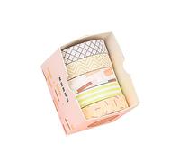 Benoon Washi Tape Cinta decorativa pastel para bricolaje, 5 rollos/juego de cinta elegante Washi de colores brillantes exquisita amplia aplicación cinta de álbumes de recortes para manualidades 1
