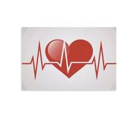 Benoumoney Póster con consejos para la salud del corazón para niños, póster de lienzo, decoración de pared, impresión de cuadros para la sala de estar y el dormitorio, 60 x 90 cm (24 x 36 pulgadas).