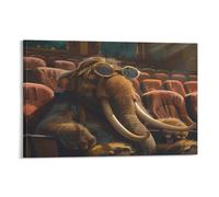 Benoumoney Póster decorativo de pared con diseño de gafas de cine Mammoth, estilo granja del oeste, para oficina, dormitorio o sala de estar, ideal como regalo. 20x30 pulgadas (50x75 cm).