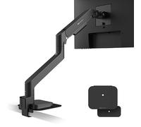 BenQ BSH01 Brazo ergonómico para Monitor - Soporte para Pantallas de hasta 45'' y 20 kg, Alta Resistencia, sin tambaleos, Abrazadera Superior y Base, Placa Refuerzo, VESA 75x75 y 100x100 mm