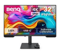 BenQ PV3200U Monitor 4K UHD de 32” para edición de vídeo, 95% DCI-P3, 100% Rec.709/sRGB, Altavoces 2.1, USB-C de 65 W, Compatible con Mac, calibrado de fábrica, calibración por Software.