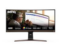 BenQ EW3880R Monitor Curvo Ultra Ancho (38 Pulgadas 21:9, 3840 x 1600, IPS, P3 Wide Color, Carga USB-C, DP/HDMI, Altura Ajustable) Compatible con MacBook