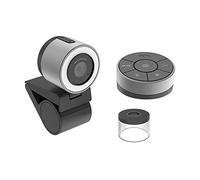 BenQ ideaCam S1 PRO, cámara web USB con control remoto, resolución casi 4K, lente macro 15x, modo dual, luz de anillo, micrófono de reducción de ruido, cubierta de privacidad para escritorio