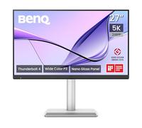 BenQ MA270S 27" 5K 5120x2880 Monitor Nano Gloss para Creadores Mac, Thunderbolt 4 96W/15W, Color Mac, Daisy Chain, KVM, Control de Brillo y Volumen, Ajuste de Altura e inclinación, Gama P3