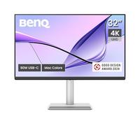 BenQ MA320U - Pantalla de 32" 4K 3840x2160 para MacBook Pro/Air, Doble USB-C, Fuente de alimentación 90W, Coincidencia de Color Mac, concentrador USB, Control de Brillo y Volumen en Mac, Soporte