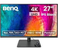 BenQ PD2706U Monitor IPS HDR 4K de 68 cm, 99% REC709 y sRGB, 95% P3, Pantone Skintone validado, Calman verificado, CAD/CAM y Modo de animación, KVM, pivote automático, Pip/PBP, hub USB, HDMI, DP,