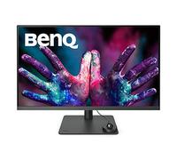 BenQ PD3205U Monitor de diseño (tecnología AQCOLOR, 32 pulgadas, 4K UHD, IPS, carga USB-C, DP / HDMI, KVM, altura ajustable) Compatible con MacBook