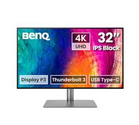 BenQ PD3225U - Monitor Thunderbolt 4K IPS negro UHD de 32 pulgadas para MacBook, AQCOLOR, 98% P3, 100% sRGB y Rec.709, DeltaE ≤ 2, calibración de fábrica, USB-C 85W, concentrador USB, cadena margarita