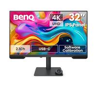 BenQ PV3200U Monitor 4K UHD de 32” para edición de vídeo, 95% DCI-P3, 100% Rec.709/sRGB, Altavoces 2.1, USB-C de 65 W, Compatible con Mac, calibrado de fábrica, calibración por Software.
