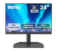 BenQ SW242Q Photographer Monitor (Tecnología AQcolor, 24 pulgadas, 16:10 2K, 99% Adobe RGB, 98% P3, Calibración de hardware, 90W USB-C, 16-bit 3D LUT, HDR10, Compatible con MacBook/Windows)