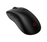 BenQ ZOWIE EC2-CW Ratón ergonómico inalámbrico para juegos para deportes electrónicos, receptor mejorado, rueda de desplazamiento de 24 pasos, sin conductor, revestimiento negro mate, tamaño mediano