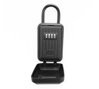 BenRich Caja de seguridad para llaves, Caja Fuerte Llaves con Grillete y Cubierta Impermeable, Portátil de 4 Dígitos para Casas, Hogares, Oficinas, Coches, Surf, Escuela, Garaje, Airbnb, Cuidado de