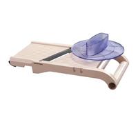 BENRINER - Mandolina Japonesa Premium 120 mm con Empujador de Seguridad - ABS y Acero Inoxidable - Corta Frutas y Verduras - 3 Cuchillas Intercambiables - Made in Japan