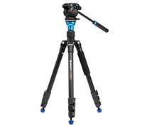 Benro Aero 2 Pro - Trípode de Video de Viaje de Aluminio, se Convierte en monopié, cerraduras de Patas abatibles, Columna de nivelación y Cabezal de Video S2PRO (A1883FS2PRO)
