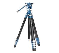 Benro CyanBird - Trípode de aluminio serie 2, 5 secciones con cabezal híbrido FS20PROC501 para foto/video (TCBA25FS20P501)