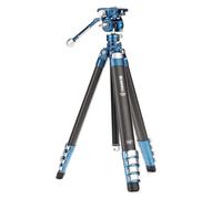 Benro CyanBird - Trípode de fibra de carbono serie 2, 5 secciones con cabezal híbrido de foto/video FS20PROC501 (TCBC25FS20P501)