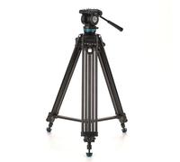Benro KH25PC - Trípode de Video con Cabeza, Carga útil de 15 Libras, Arrastre panorámico Continuo, Placa de cámara antirrotación (KH25PC)