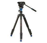 Benro Kit de trípode de vídeo Aero4 A2883F de aluminio incl. cabezal panorámico de vídeo S4Pro