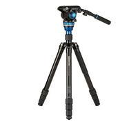 Benro Kit de trípode de vídeo Aero6 con cabezal panorámico de vídeo S6Pro y columna central nivelable Aluminio