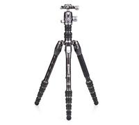 Benro Rhino Carbon Fibre Zero Series Tripod/Monopod with VX20 Ballhead, 5 Leg Sections, Twist Leg Locks, Padded Carrying Case (FRHN05CVX20) MAX Height 139.5 cm