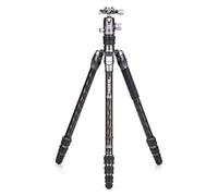 Benro Rhino Carbon Fibre One Series Tripod/Monopod with VX20 Ballhead, 4 Leg Sections, Twist Leg Locks, Padded Carrying Case (FRHN14CVX20) MAX Height 164.5 cm