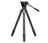 Benro Trípode De Carbono Tortoise 34CLV + S4PRO Kit De Video Trípode Para Cámara