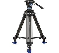 Benro Trípode de Video de Aluminio de Doble Etapa A673TM y Cabeza S8PRO, Cuenco de 75 mm, 3 Secciones de Pata, Bloqueo de Palanca giratoria