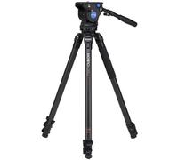 Benro Trípode de vídeo monotubo de fibra de carbono Serie 3 con cabezal BV4H - C373FBV4H