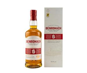 Benromach 15 Years Old Speyside Single Malt - New Design 43% Vol. 0,7l in Giftbox